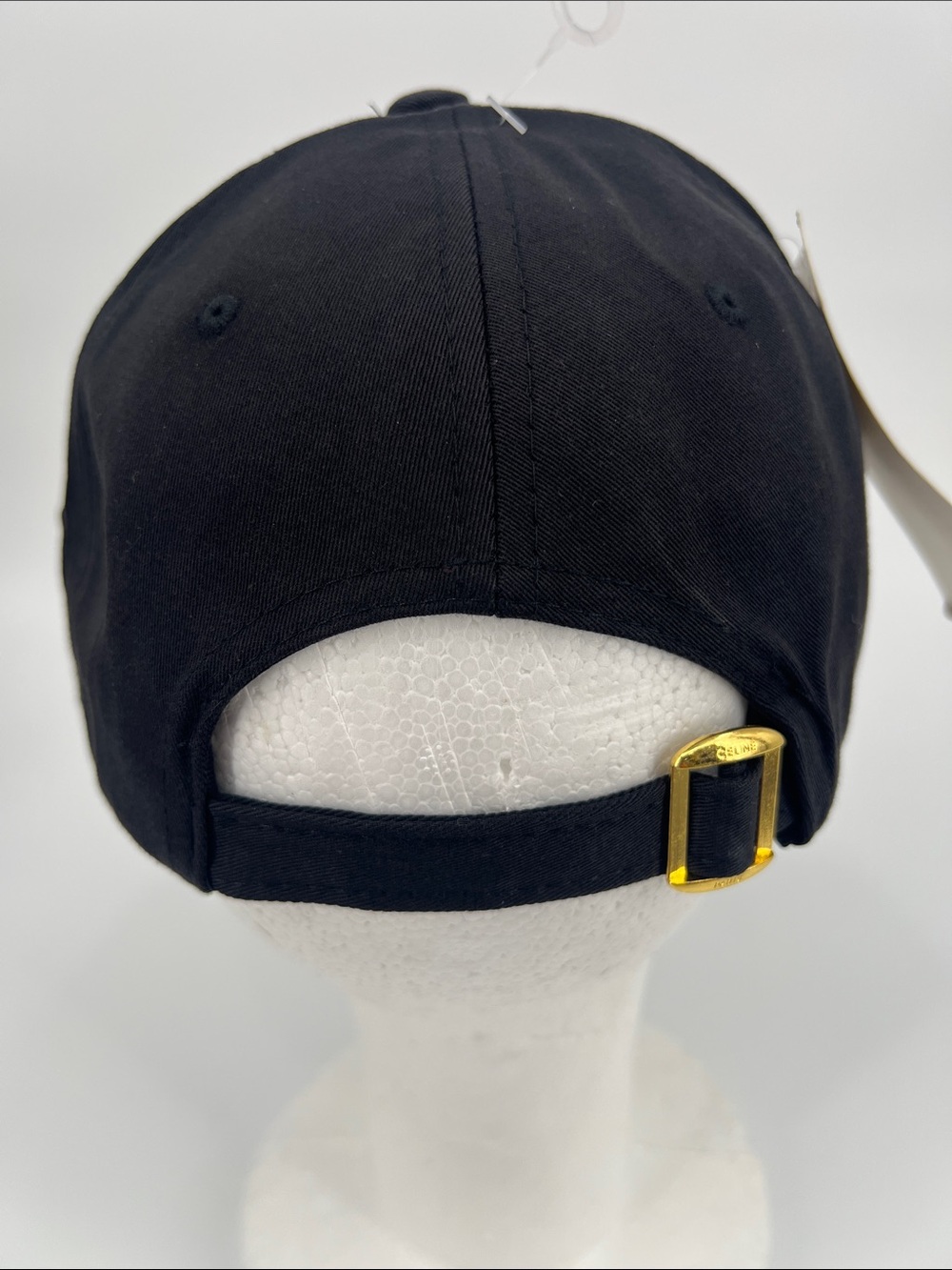 Black Baseball Cap with White Double-C Logo - Picture 4 of 9